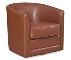 Willow River Hammond Faux Leather Swivel Accent Chair -Walker Edison Shop 810519939 2