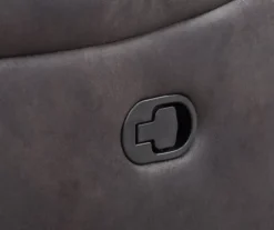 New Albany Dark Graphite Leather Look Micro Suede Swivel Reclining Glider 14 New Albany Dark Graphite Leather Look Micro Suede Swivel Reclining Glider -Walker Edison Shop 810519941 3