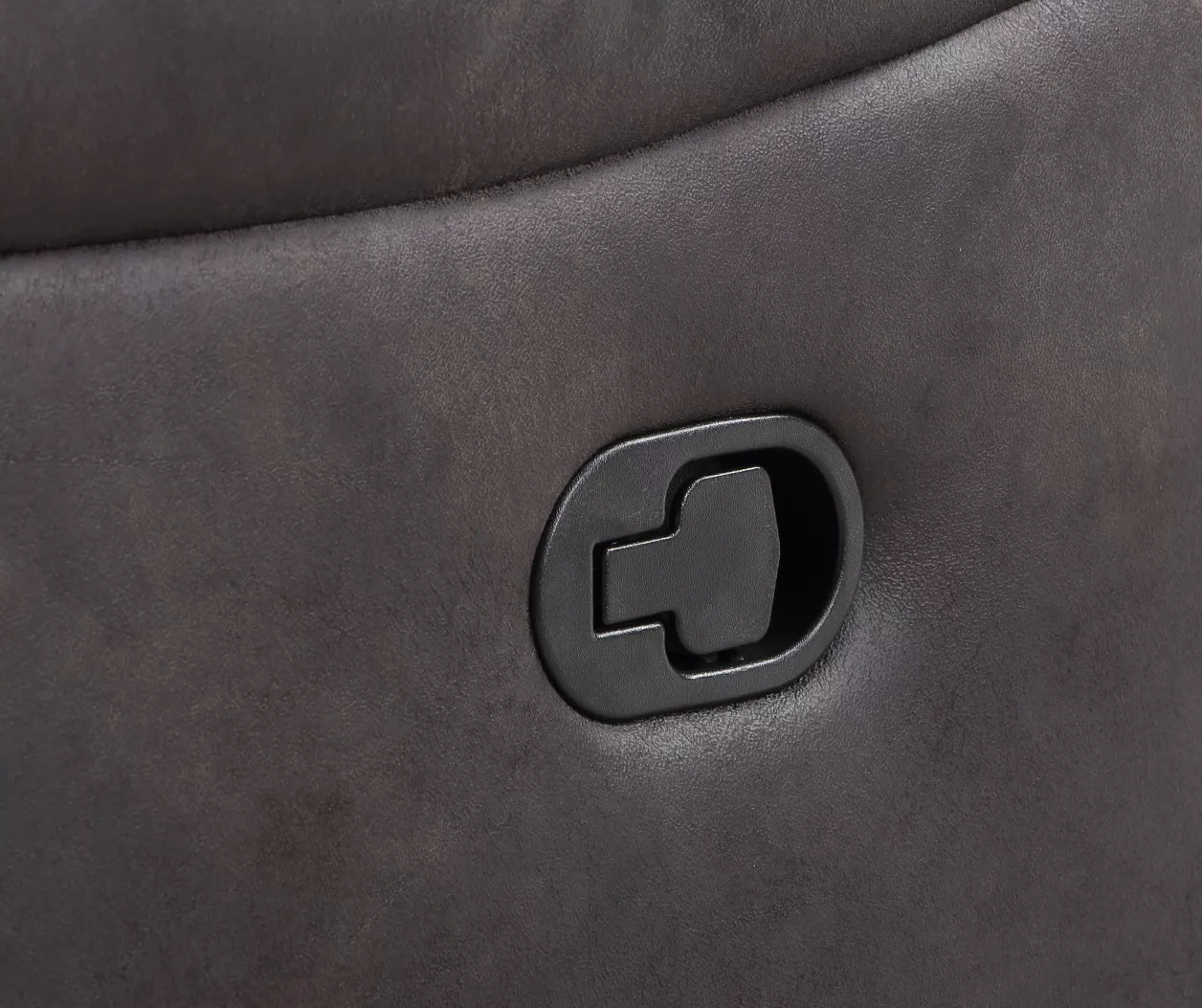 New Albany Dark Graphite Leather Look Micro Suede Swivel Reclining Glider 6 New Albany Dark Graphite Leather Look Micro Suede Swivel Reclining Glider - Image 6