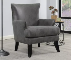 Bossa Dark Gray Accent Chair -Walker Edison Shop 810519951 7