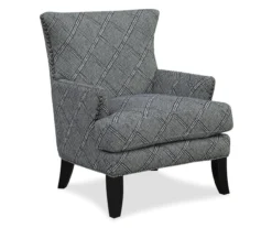 Bossa Gray Print Accent Chair