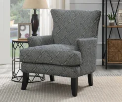 Bossa Gray Print Accent Chair -Walker Edison Shop 810519952 7