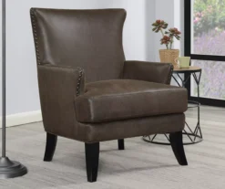 Bossa Brown Accent Chair -Walker Edison Shop 810519953 7