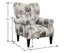 Willow River Lincoln Floral Accent Chair -Walker Edison Shop 810519969 4
