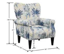 Willow River Lincoln Floral Accent Chair -Walker Edison Shop 810519970 4