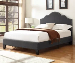 Lombard Charcoal Gray Full Upholstered Bed -Walker Edison Shop 810519983 7