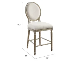 Windham Upholstered Bar Stools, 2-Pack -Walker Edison Shop 810520075 3