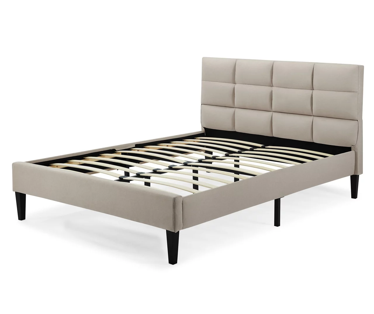 Orson Beige Full Upholstered Bed 3 Orson Beige Full Upholstered Bed - Image 3