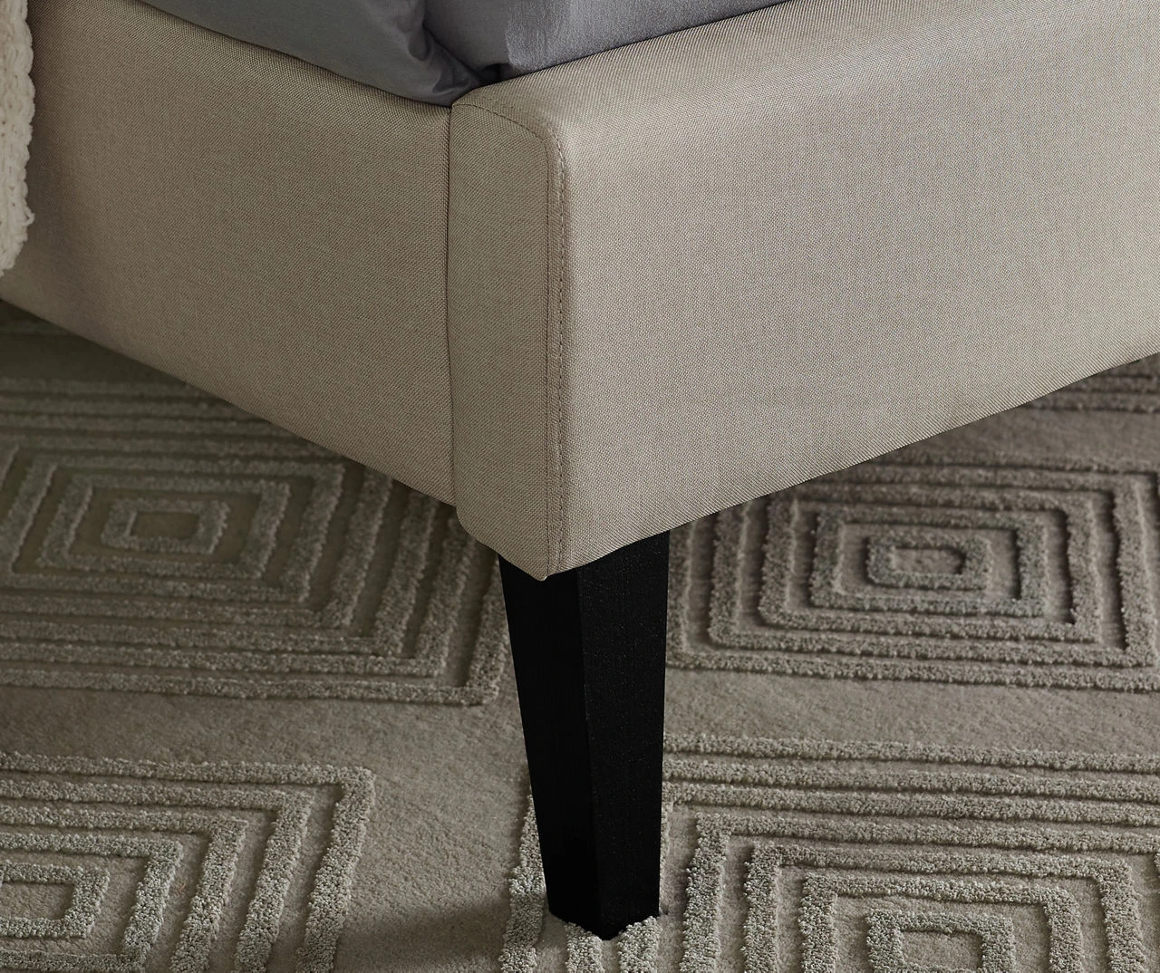 Orson Beige Full Upholstered Bed 6 Orson Beige Full Upholstered Bed - Image 6