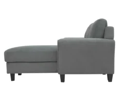 Hayward Gray Rolled Arm Sectional -Walker Edison Shop 810524579 4