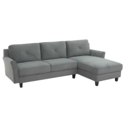 Hayward Gray Curved Arm Sectional -Walker Edison Shop 810524580 11