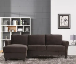Waverley Coffee Brown Sectional -Walker Edison Shop 810524581 7
