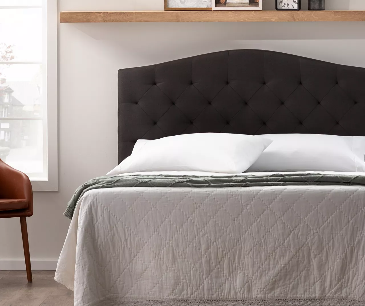 Brookside Curved Edge Upholstered Headboard 12 Brookside Curved Edge Upholstered Headboard - Image 12