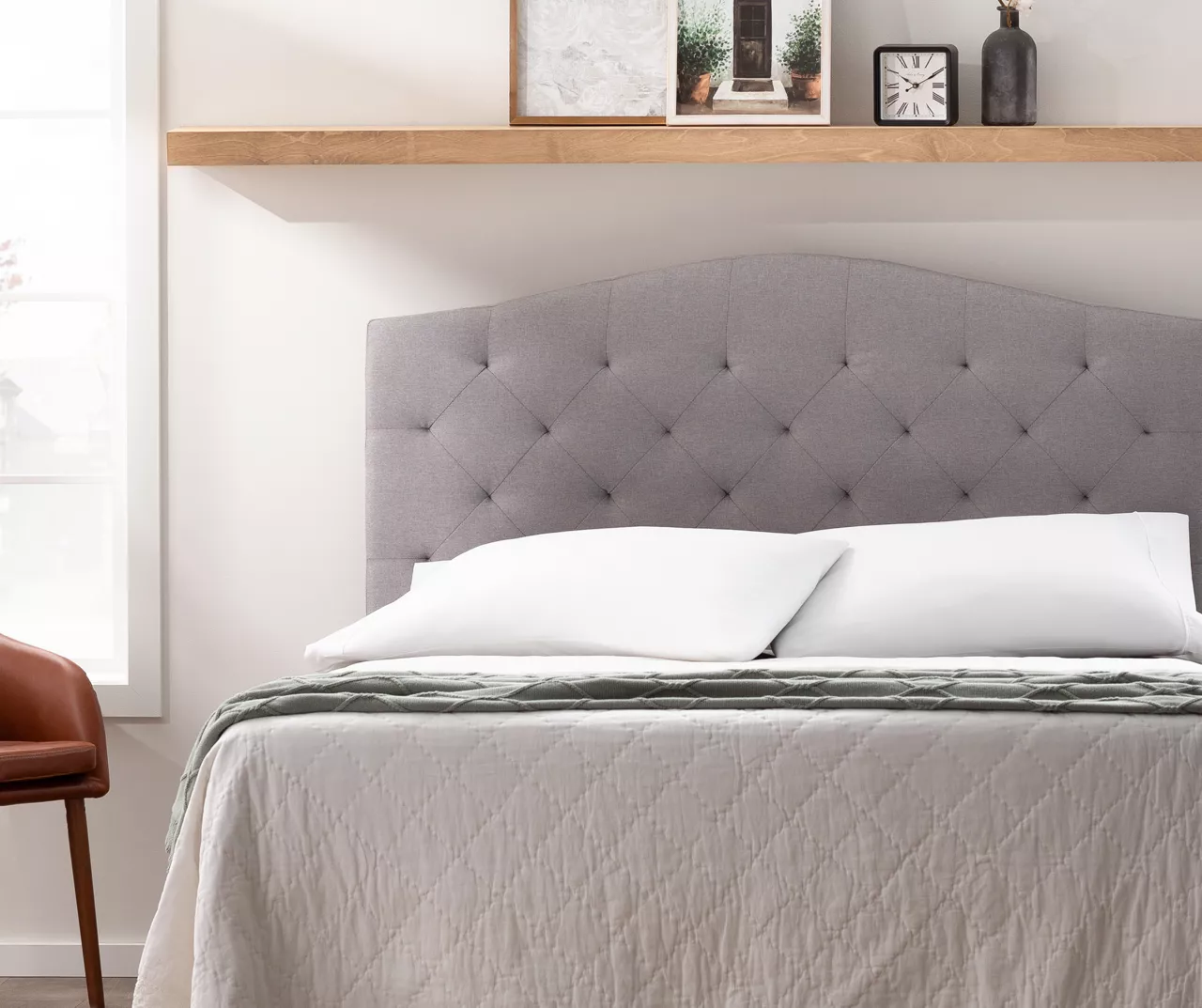 Brookside Curved Edge Upholstered Headboard 6 Brookside Curved Edge Upholstered Headboard - Image 6