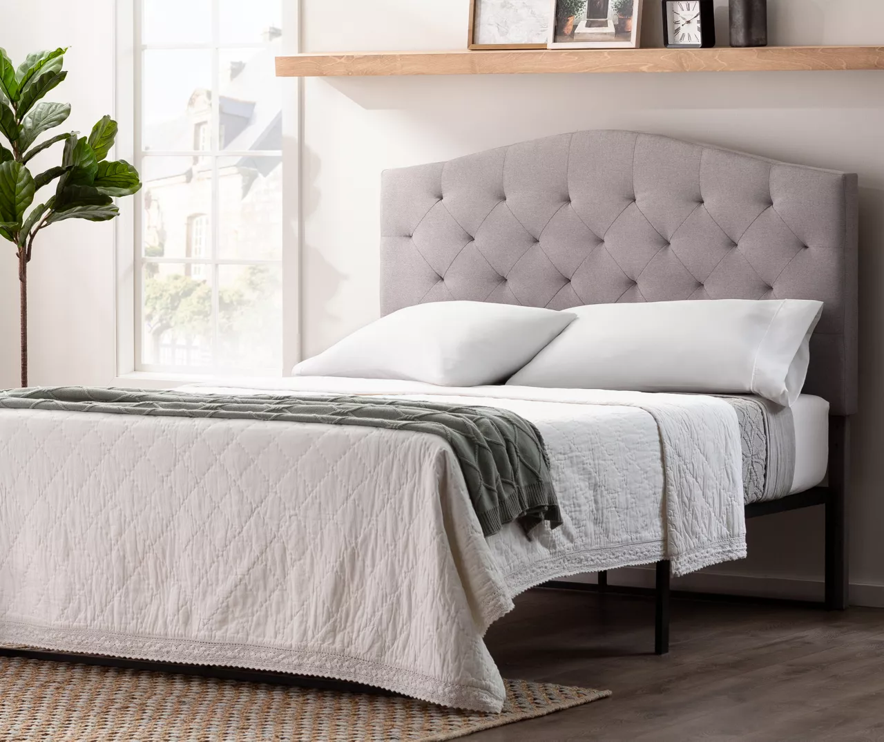 Brookside Curved Edge Upholstered Headboard 7 Brookside Curved Edge Upholstered Headboard - Image 7