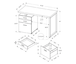 Monarch 48" Floating Computer Desk 37 Monarch 48" Floating Computer Desk -Walker Edison Shop 810527341 5
