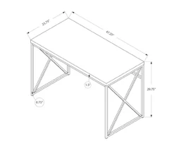 Monarch Metal Computer Desk 29 Monarch Metal Computer Desk -Walker Edison Shop 810527355 5