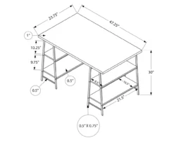 Monarch Metal 3 Tier Computer Desk 31 Monarch Metal 3 Tier Computer Desk -Walker Edison Shop 810527361 5