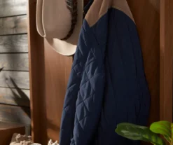 Real Living Villa Park 2-Hook Hall Tree With Cushioned Bench -Walker Edison Shop 810529576 4