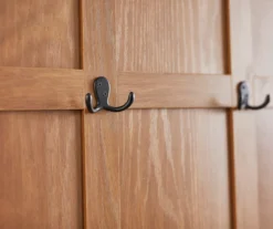 Real Living Villa Park 2-Hook Hall Tree With Cushioned Bench -Walker Edison Shop 810529576 5