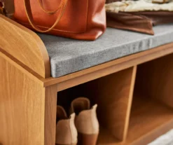 Real Living Villa Park 2-Hook Hall Tree With Cushioned Bench -Walker Edison Shop 810529576 6