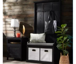 Real Living Villa Park 2-Hook Hall Tree With Cushioned Bench -Walker Edison Shop 810529578 3