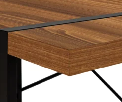 Walnut Wood Look Thick Panel Computer Desk -Walker Edison Shop 810533368 7