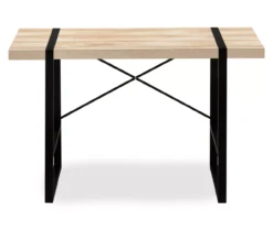 Natural Wood Look Thick Panel Computer Desk -Walker Edison Shop 810533411 4