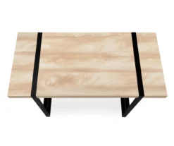 Natural Wood Look Thick Panel Computer Desk -Walker Edison Shop 810533411 5