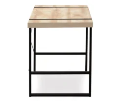 Natural Wood Look Thick Panel Computer Desk -Walker Edison Shop 810533411 6