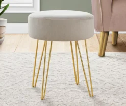Hairpin Leg Upholstered Ottoman 24 Hairpin Leg Upholstered Ottoman -Walker Edison Shop 810533413 1