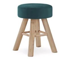 Wooden Leg Upholstered Ottoman 26 Wooden Leg Upholstered Ottoman -Walker Edison Shop 810533419 2