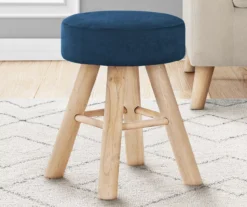 Wooden Leg Upholstered Ottoman 30 Wooden Leg Upholstered Ottoman -Walker Edison Shop 810533421 1