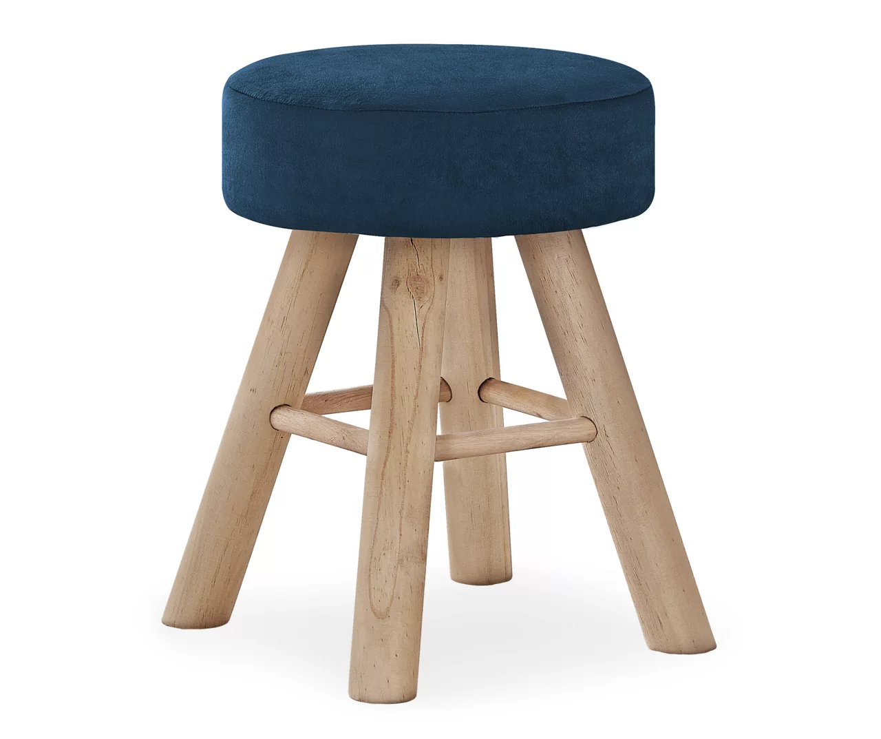 Wooden Leg Upholstered Ottoman 2 Wooden Leg Upholstered Ottoman - Image 2