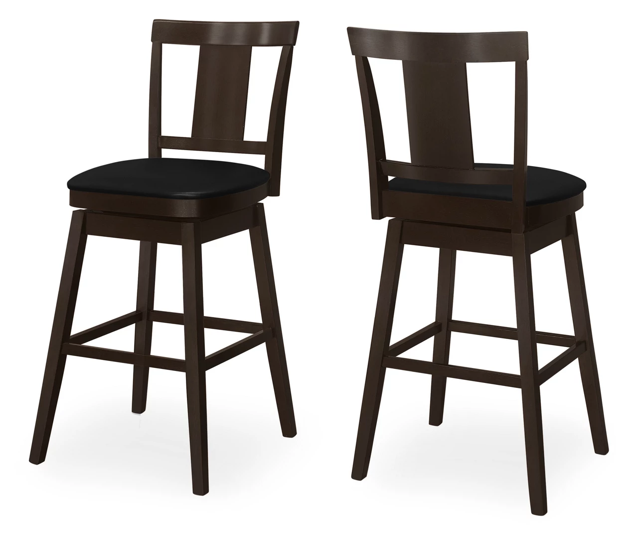 Faux Leather Swivel Bar Stools, 2-Pack 11 Faux Leather Swivel Bar Stools, 2-Pack - Image 11