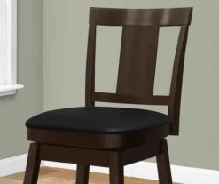 Faux Leather Swivel Bar Stools, 2-Pack 22 Faux Leather Swivel Bar Stools, 2-Pack -Walker Edison Shop 810533431 4