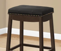 Tufted Nailhead Backless Bar Stools, 2-Pack -Walker Edison Shop 810533441 4