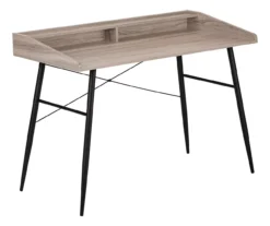 2-Cubby Computer Desk With Hutch -Walker Edison Shop 810533451 2