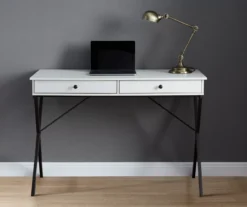 Real Living Rustic 2-Drawer Writing Desk -Walker Edison Shop 810534673 11