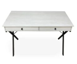 Real Living Rustic 2-Drawer Writing Desk -Walker Edison Shop 810534673 3