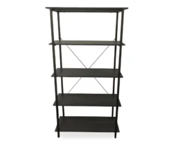 Real Living Rustic 5-Shelf Bookcase 21 Real Living Rustic 5-Shelf Bookcase -Walker Edison Shop 810534675 1
