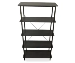 Real Living Rustic 5-Shelf Bookcase 22 Real Living Rustic 5-Shelf Bookcase -Walker Edison Shop 810534675 2