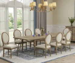 Sandstone Buff & Cream Upholstered Dining Chairs, 2-Pack 12 Sandstone Buff & Cream Upholstered Dining Chairs, 2-Pack -Walker Edison Shop 810535745 8