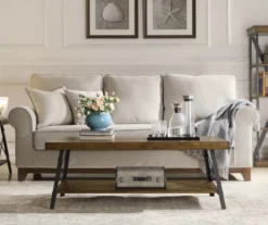 Pomona Pine Brown Coffee Table 17 Pomona Pine Brown Coffee Table -Walker Edison Shop 810535747 12