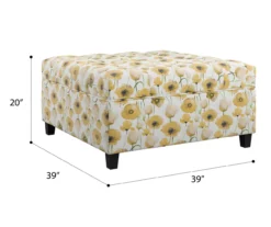 Golden Poppy Wood Leg Storage Ottoman -Walker Edison Shop 810535757 2