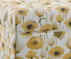 Golden Poppy Wood Leg Storage Ottoman -Walker Edison Shop 810535757 3