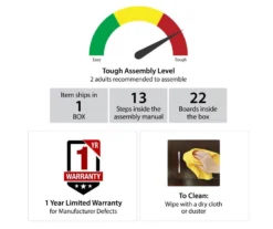 Flaxton Graphite Gray Electric Corner Fireplace Console -Walker Edison Shop 810538183 6