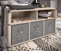 Nova Gray Oak Bedroom Storage Bench -Walker Edison Shop 810538200 3