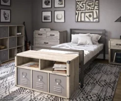 Nova Gray Oak Bedroom Storage Bench -Walker Edison Shop 810538200 6