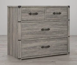 Nova Gray Oak 4-Drawer Storage Dresser -Walker Edison Shop 810538201 2
